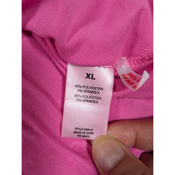 Juicy Couture Sleepwear Size XL Pajama Button Front Shirt Pink Top AOP Crown - Picture 5 of 7